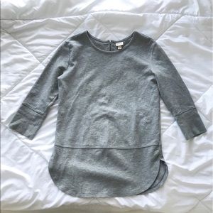 Gray Top w/ Zippered back